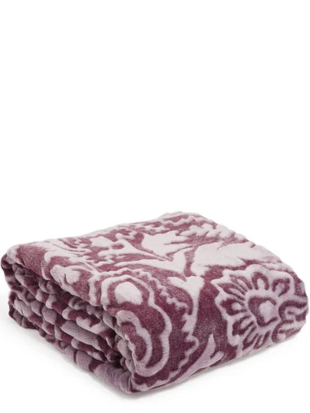 Vera Bradley Textured Throw Blanket in Fleece Java Mulled Wine Tonal NEW
